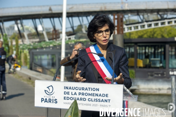 Inauguration de la promenade Edouard Glissant par Anne Hidalgo