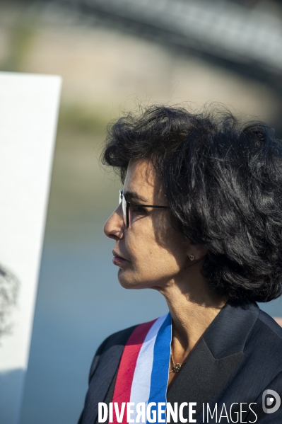 Inauguration de la promenade Edouard Glissant par Anne Hidalgo