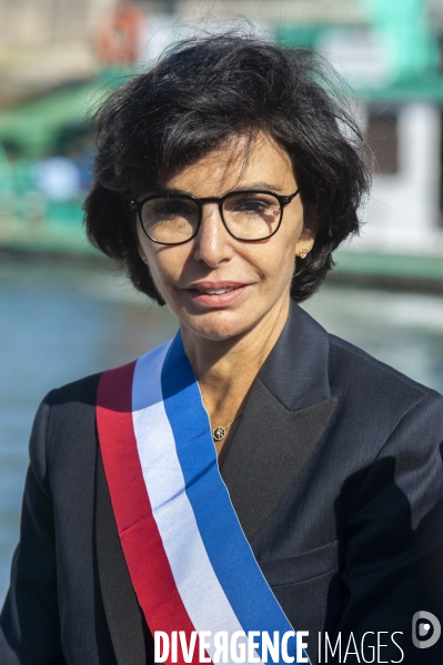 Inauguration de la promenade Edouard Glissant par Anne Hidalgo