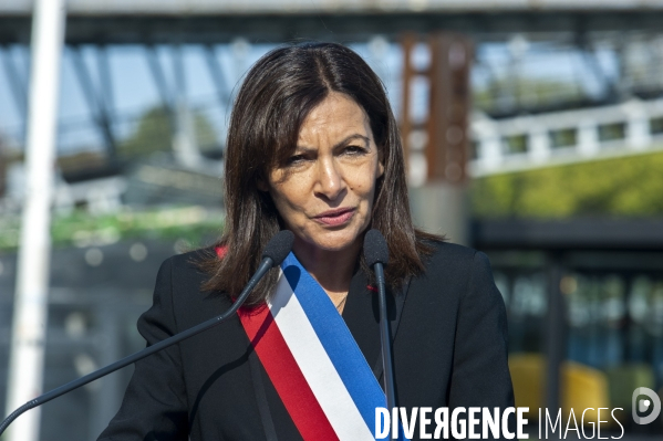 Inauguration de la promenade Edouard Glissant par Anne Hidalgo