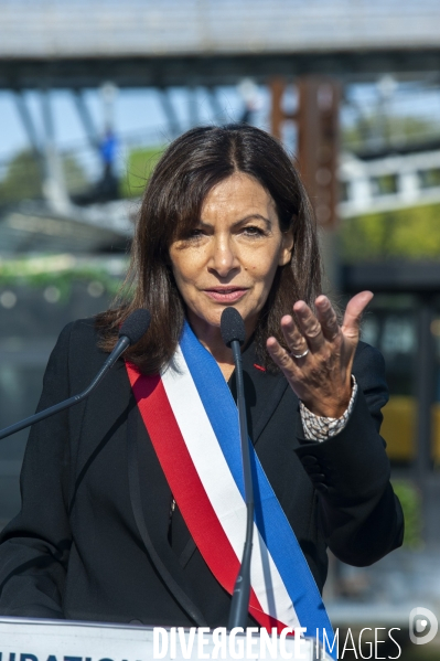 Inauguration de la promenade Edouard Glissant par Anne Hidalgo