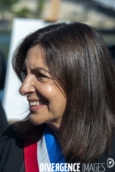 Inauguration de la promenade Edouard Glissant par Anne Hidalgo