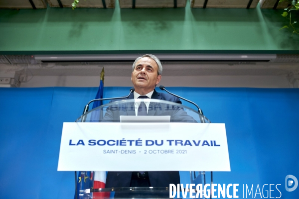 Xavier Bertrand, discours sur le travail