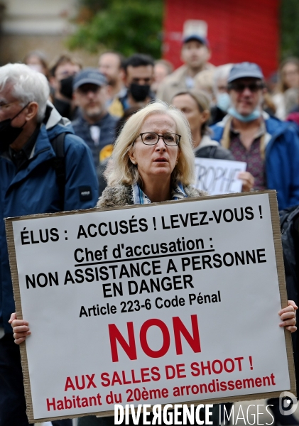 Crack à paris / Manifestation des collectifs d habitants anti crack