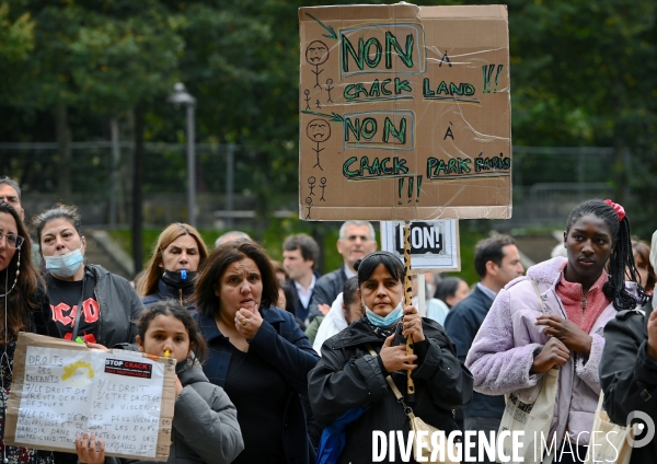 Crack à paris / Manifestation des collectifs d habitants anti crack