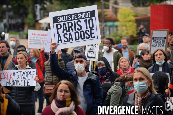 Crack à paris / Manifestation des collectifs d habitants anti crack