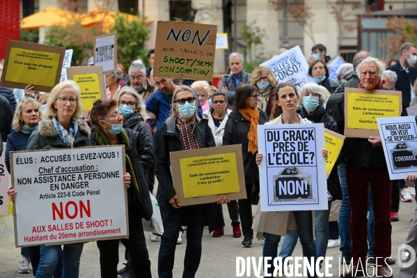 Crack à paris / Manifestation des collectifs d habitants anti crack