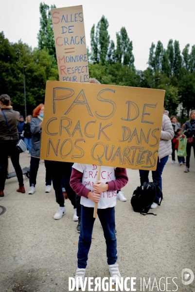 Crack à paris / Manifestation des collectifs d habitants anti crack