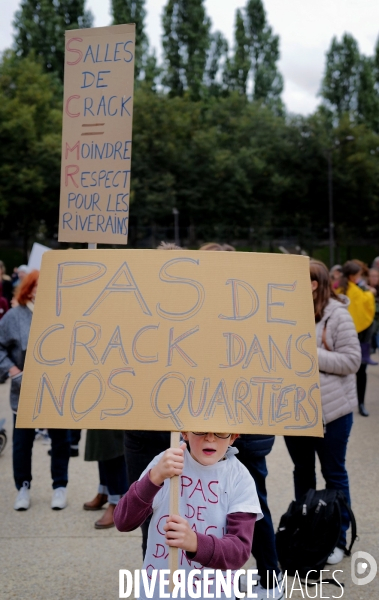 Crack à paris / Manifestation des collectifs d habitants anti crack