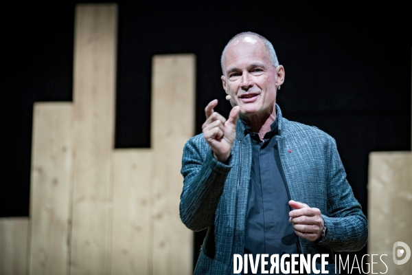 Carole Delga et Bertrand Piccard au Forum Le Monde Nouveau