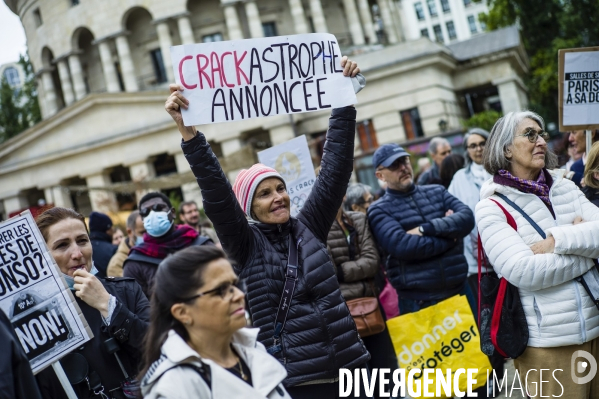 Manifestation contre les salles de shoot.