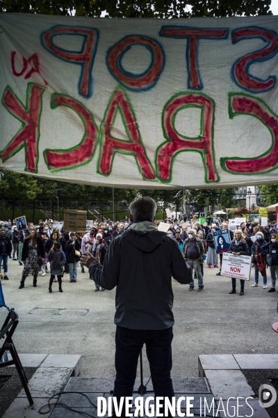 Manifestation contre les salles de shoot.