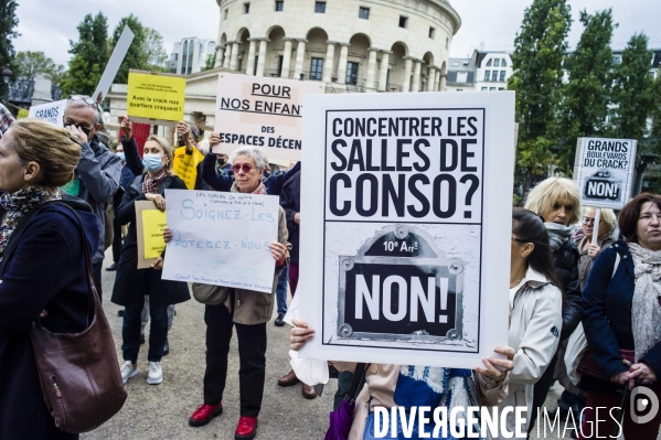 Manifestation contre les salles de shoot.