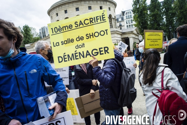 Manifestation contre les salles de shoot.