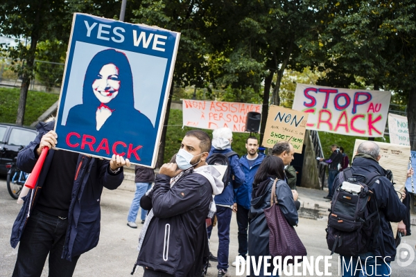 Manifestation contre les salles de shoot.