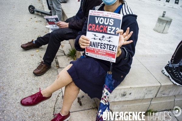 Manifestation contre les salles de shoot.