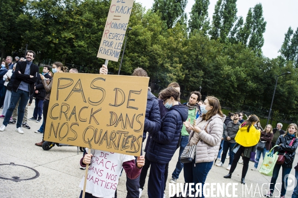 Manifestation contre les salles de shoot.