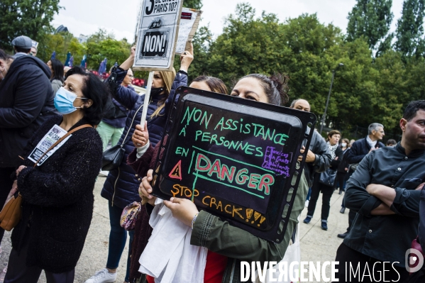 Manifestation contre les salles de shoot.