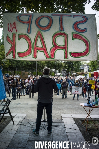 Manifestation contre les salles de shoot.