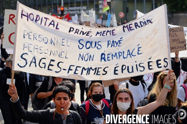 Manifestation des sages femmes