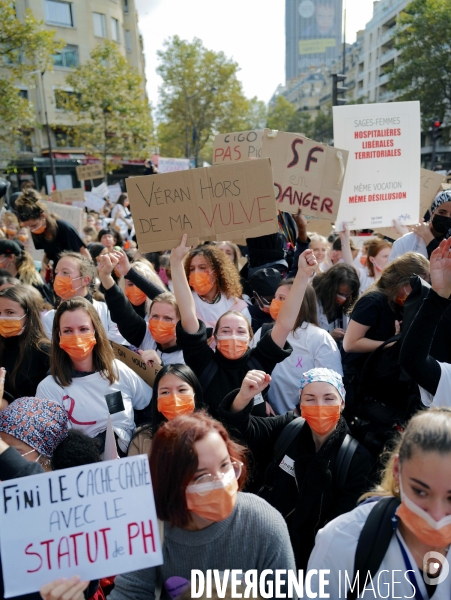 Manifestation des sages femmes