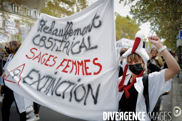 Manifestation des sages femmes