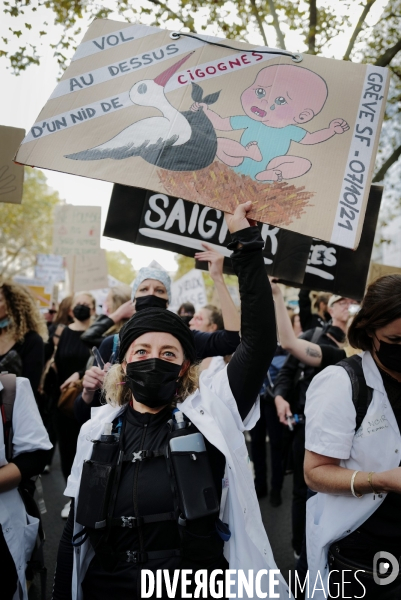 Manifestation des sages femmes