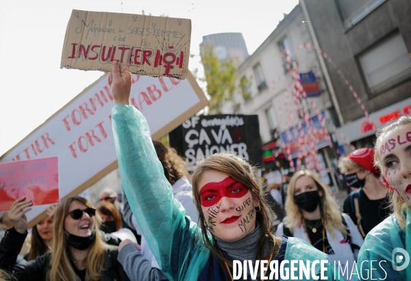 Manifestation des sages femmes