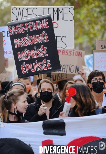 Manifestation des sages femmes