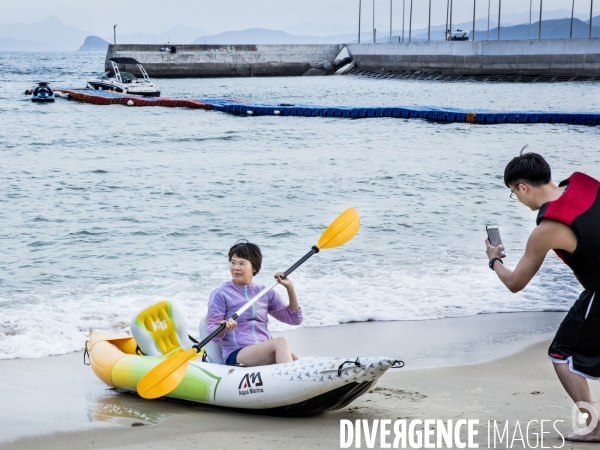 Les Chinois à la Plage