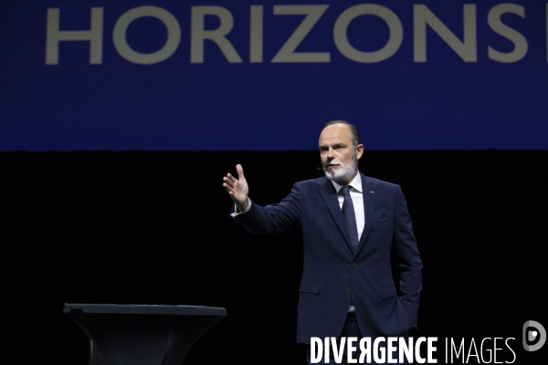 Edouard PHILIPPE lance son nouveau parti  HORIZONS  au Havre.