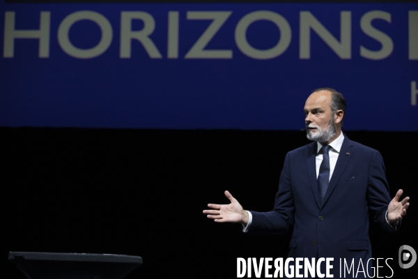 Edouard PHILIPPE lance son nouveau parti  HORIZONS  au Havre.