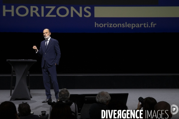 Edouard PHILIPPE lance son nouveau parti  HORIZONS  au Havre.