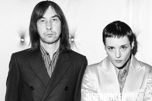 Portraits de Bobby Gillespie et Jehnny Beth à Paris