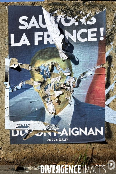 Affiches electorales presidentielle 2022