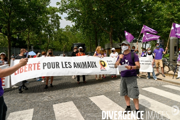 Cause animale. Animalistes demandent la libération des animaux de la Ménagerie du jardin des plantes de Paris.
