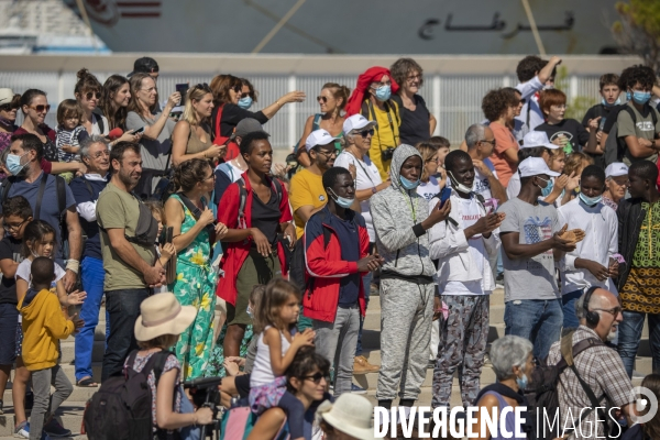 Visite de la «Petite Amal» à Marseille