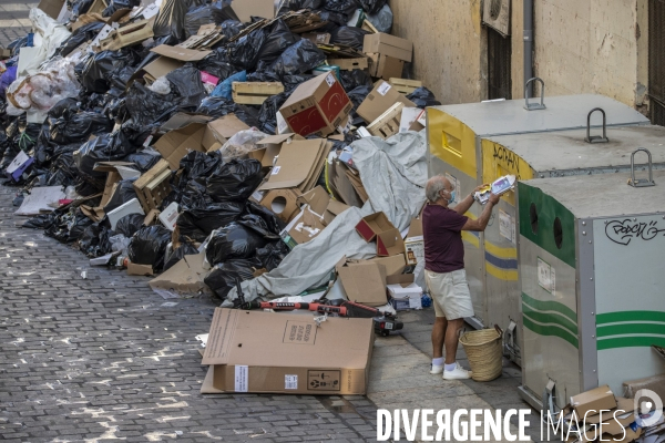 Grève des éboueurs à Marseille