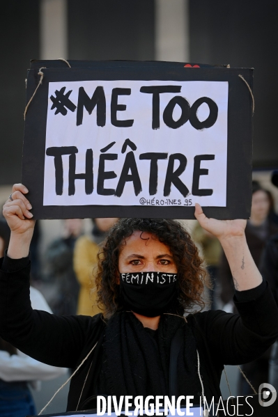 Rassemblement du collectif me too theatre