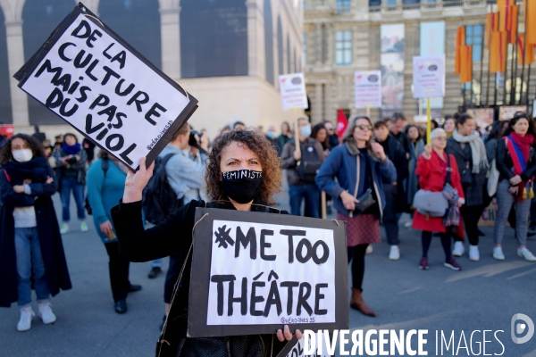 Rassemblement du collectif me too theatre