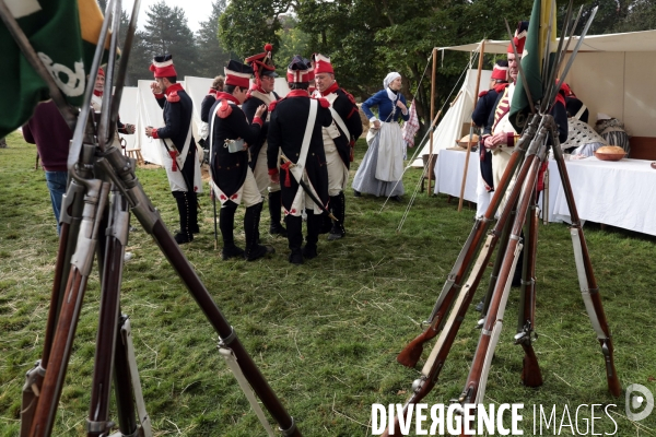 Reconstitution napoleon 1er et marie-louise a fontainebleau en 1810