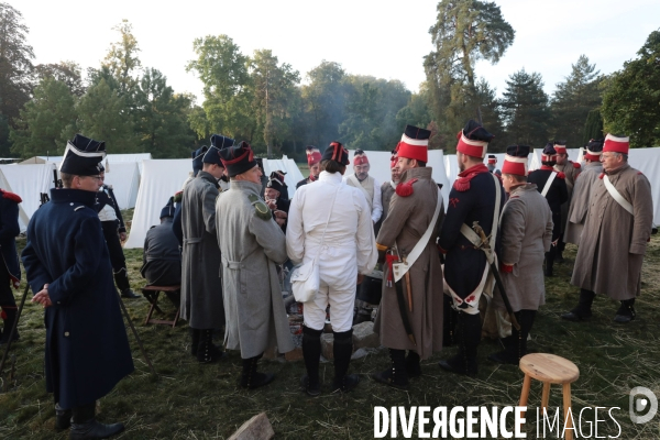 Reconstitution napoleon 1er et marie-louise a fontainebleau en 1810