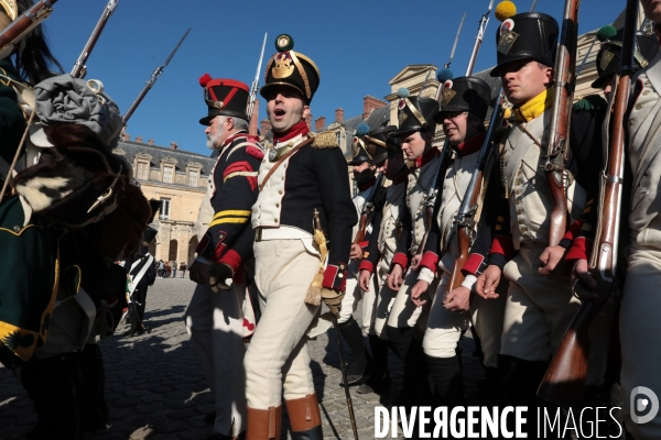 Reconstitution napoleon 1er et marie-louise a fontainebleau en 1810