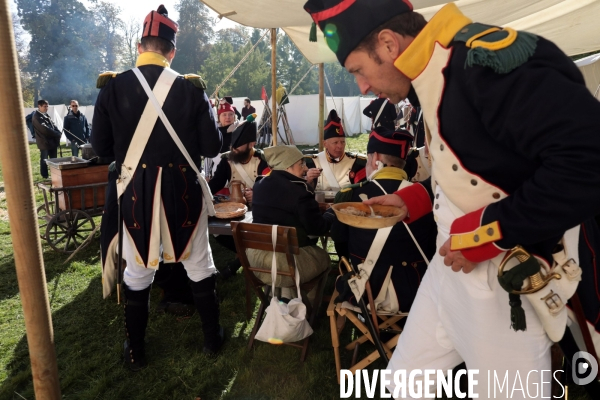 Reconstitution napoleon 1er et marie-louise a fontainebleau en 1810