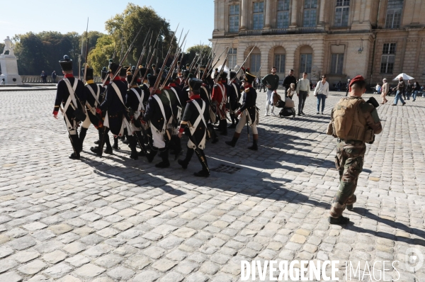 Reconstitution napoleon 1er et marie-louise a fontainebleau en 1810