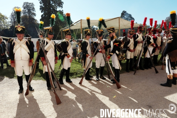 Reconstitution napoleon 1er et marie-louise a fontainebleau en 1810