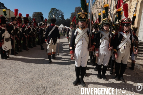 Reconstitution napoleon 1er et marie-louise a fontainebleau en 1810