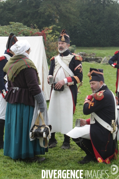 Reconstitution napoleon 1er et marie-louise a fontainebleau en 1810