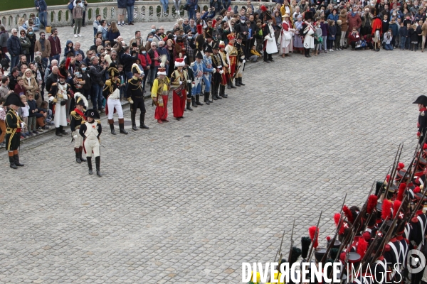 Reconstitution napoleon 1er et marie-louise a fontainebleau en 1810