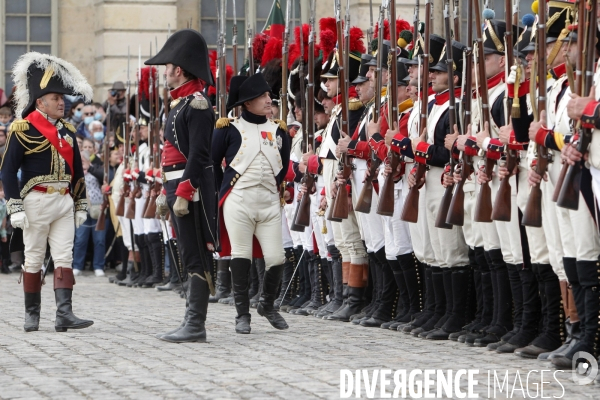 Reconstitution napoleon 1er et marie-louise a fontainebleau en 1810